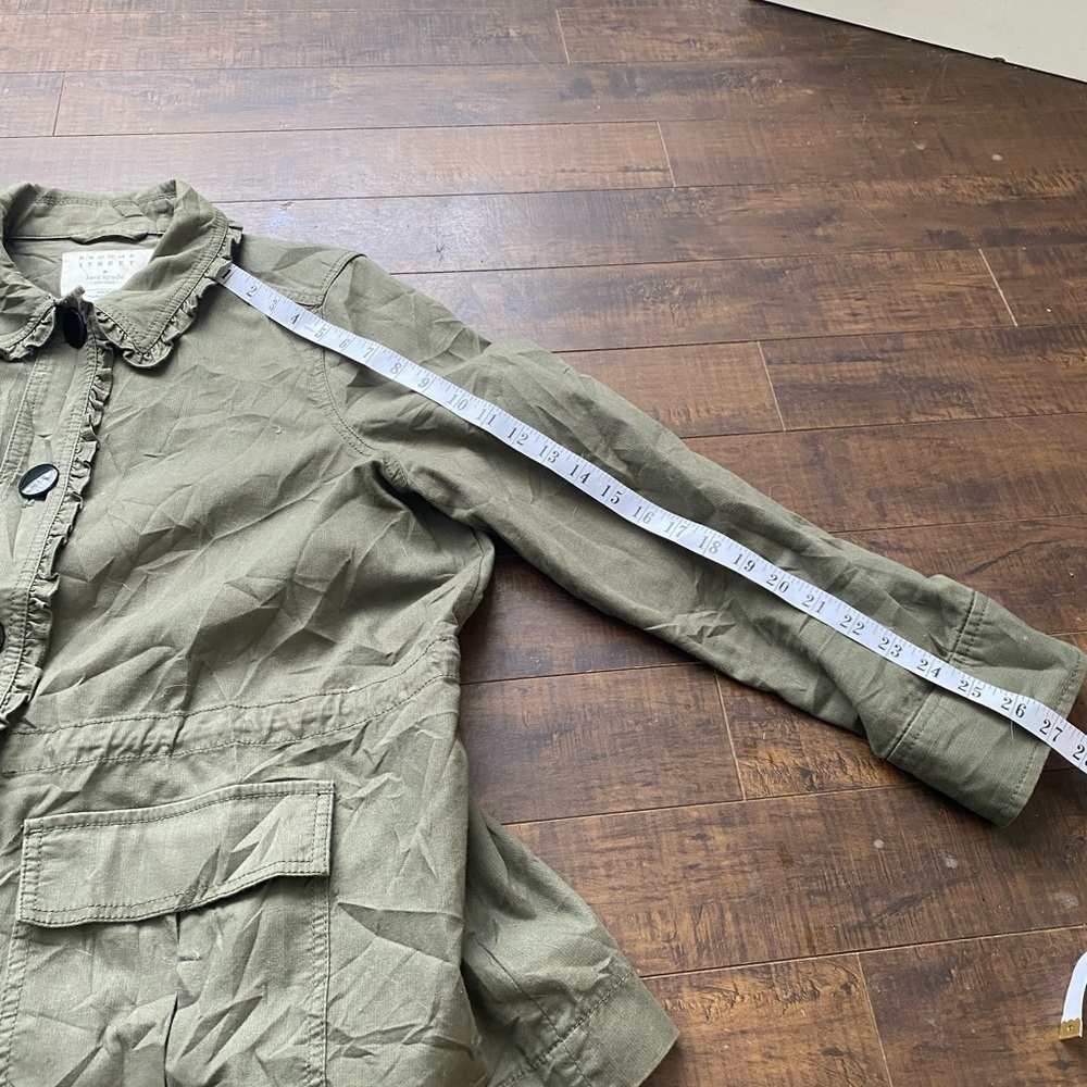 Kate Spade Broome Street Olive colour jacket - Picture 13 of 14